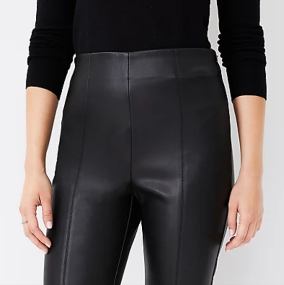 Ann Taylor Faux Leather Ankle Leght Leggings - Picture 11 of 12